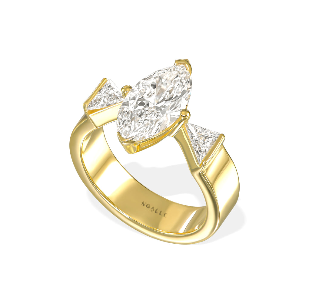 Marquise Lux | טבעת יהלומים מרקיזה