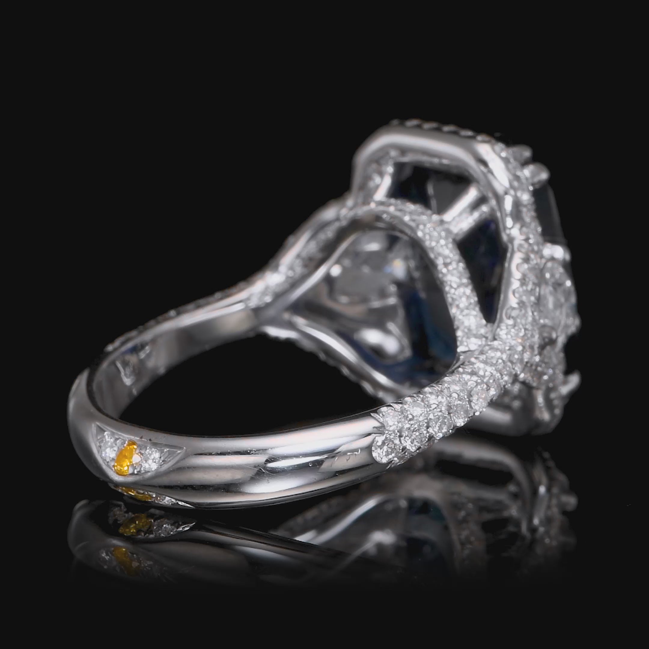 MIDNIGHT QUEEN | Ring White Gold
