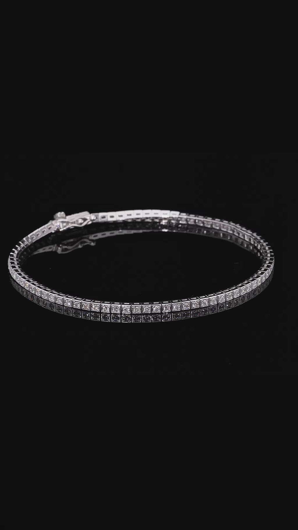 MINIMAL BRACELET | 0.80 Carat Natural Diamonds Tennis Bracelet