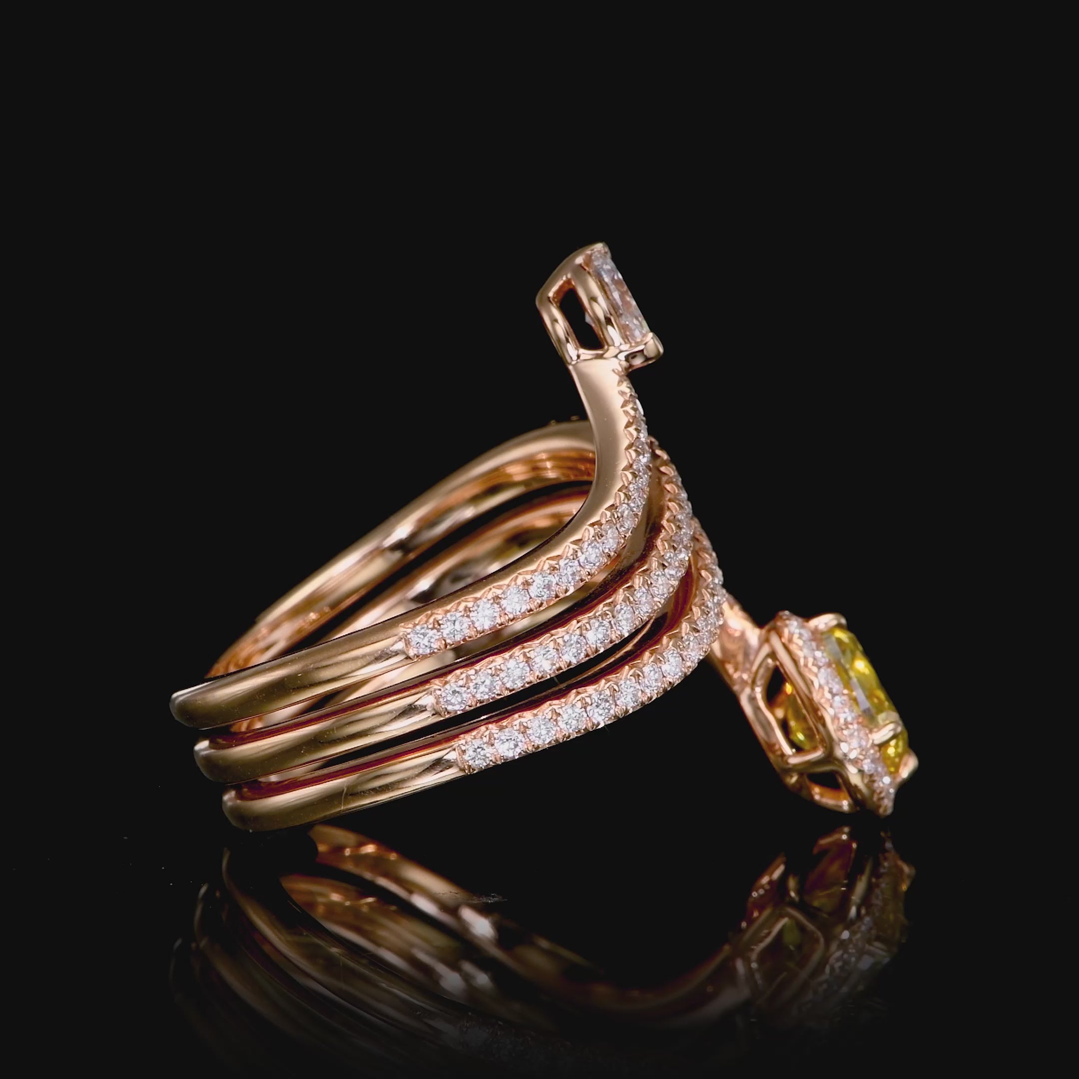 THE SOLAR FLOW | Ring White Gold