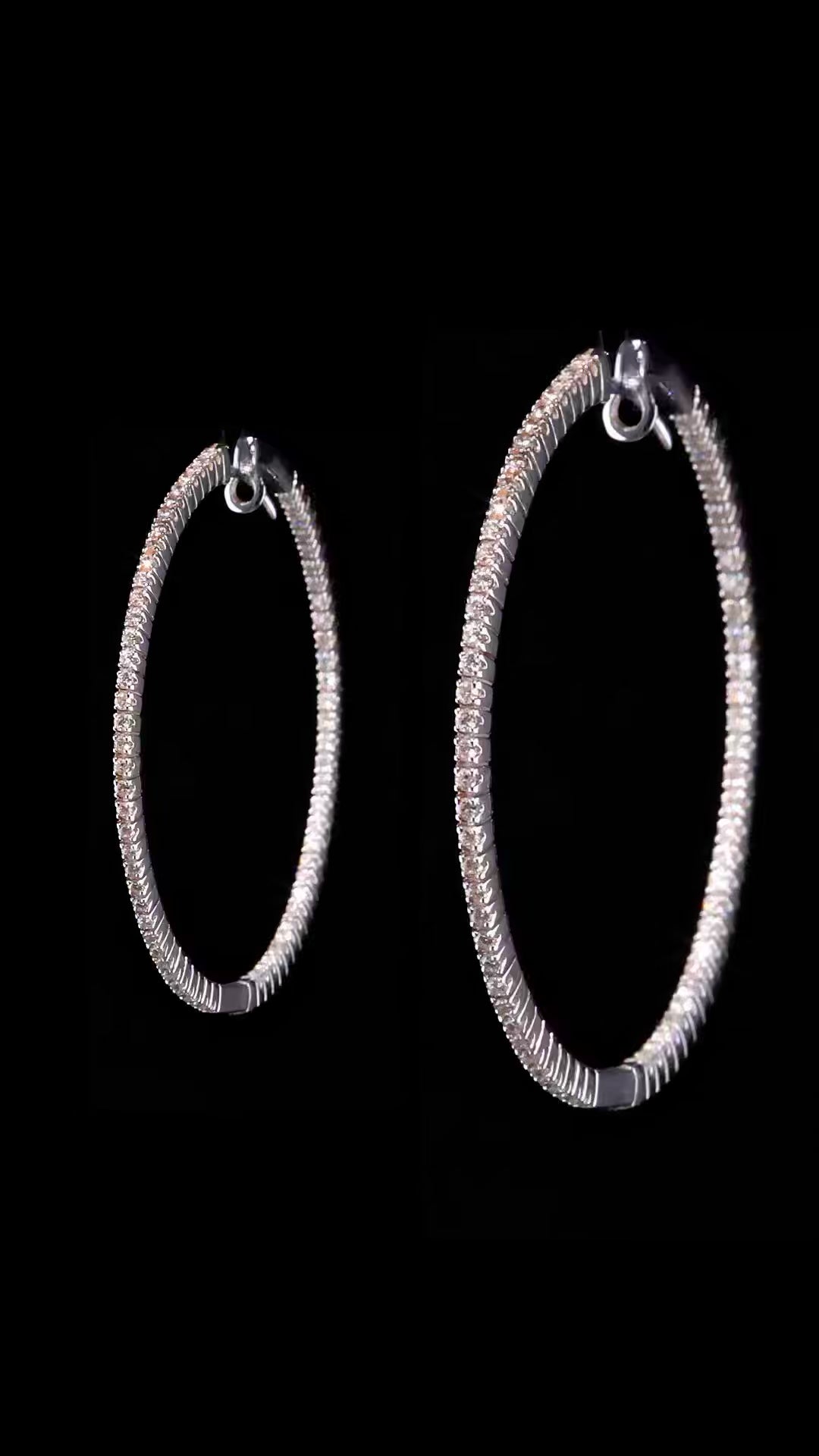 Eternity Hoop | 0.70 Diamonds Hoop Earrings
