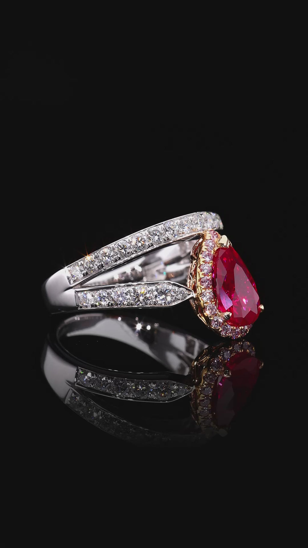 FOREST TEAR | Ring White Gold